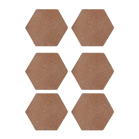 4" Hexagon Cork Coasters, 6ct. by Make Market®